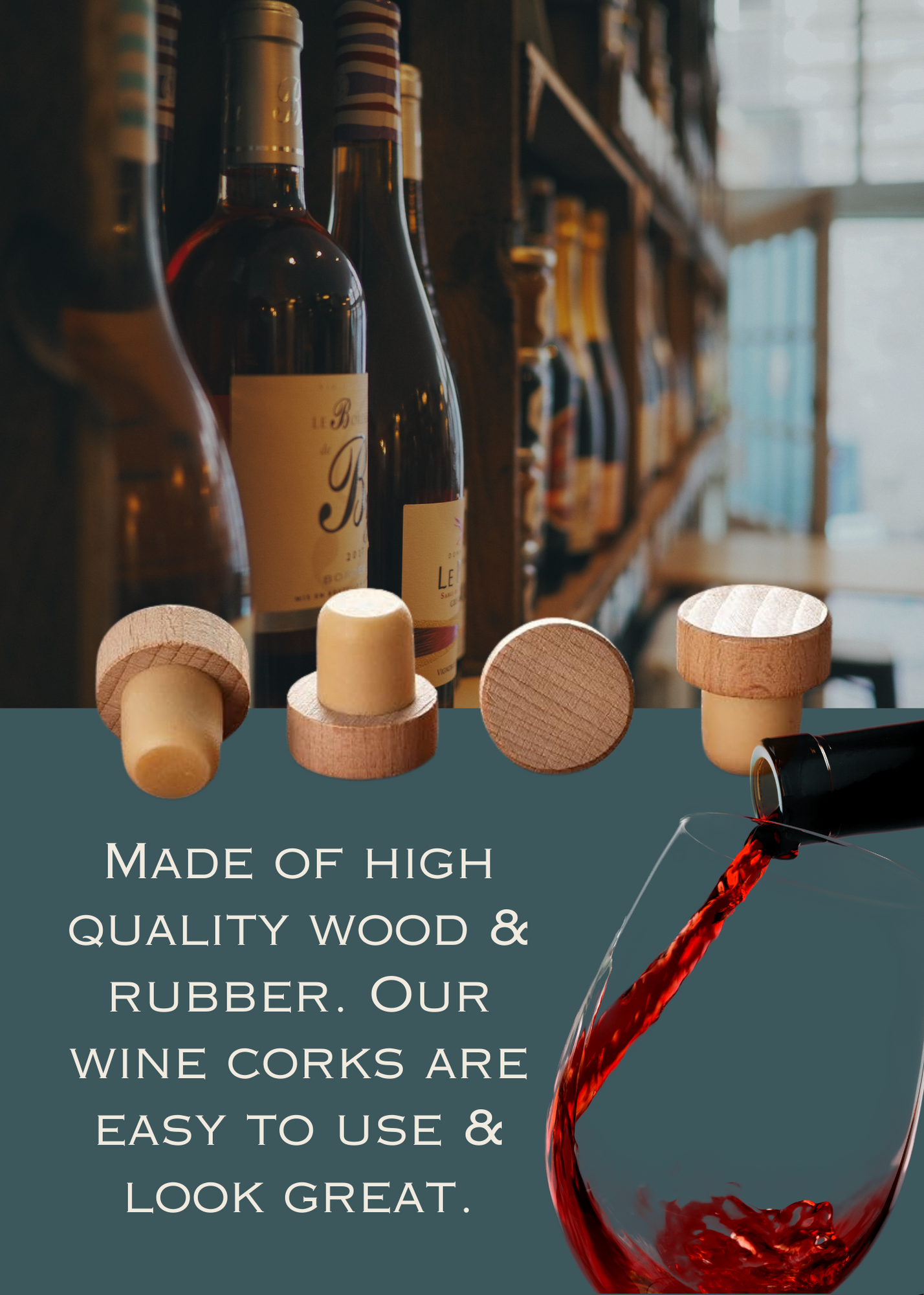Custom Reusable Wine Corks
